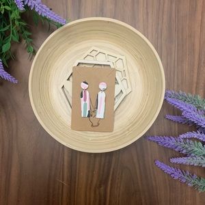 Handmade polymer clay earrings